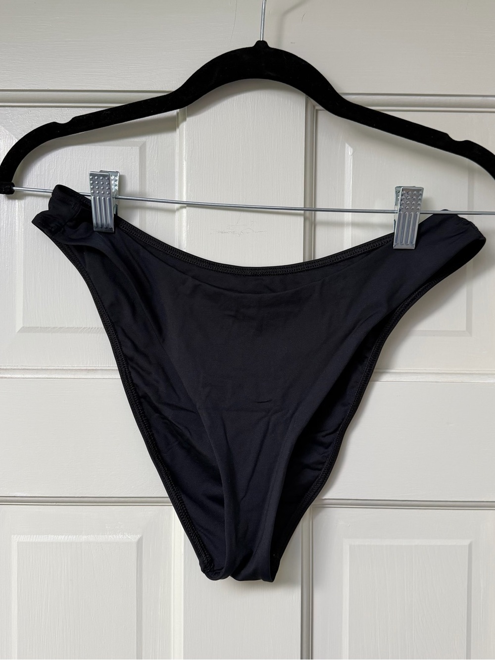 Everlane Women's Black High-Cut Bikini Bottom